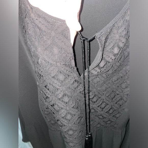 New Moa Moa black blouse beautiful flared sleeves - Picture 4 of 6